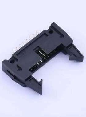 X9555WV-2x08A-PTV01 IDC刺破式连接器(牛角/简牛) PBT料,黑色,长