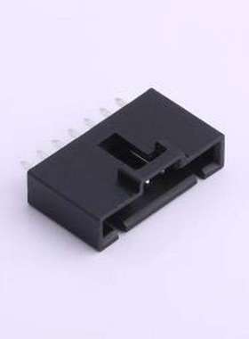 HX25418-7A 线对板针座 1x7P 间距:2.54mm 直插 黑色 插件,P=2.54