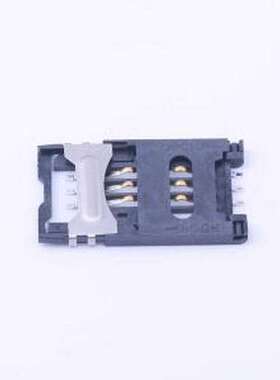 SIM-105-ARP6 SIM卡连接器 翻盖式 MiniSIM卡 卡座 SMD