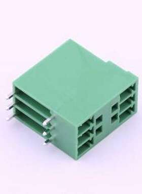 DB2ERH-3.81-2*3P-GN 插拔式接线端子 3.81mm 2x3P 排数:2 每排P