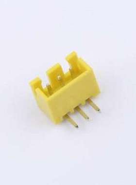 WF-1B254A3P-Y 线对板针座 间距2.54mm 弯插 黄色 1x3P 弯插,P=2.