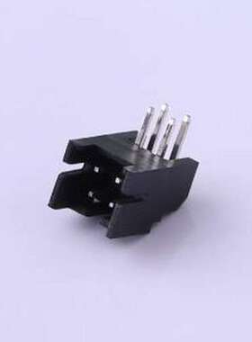 HX20012-4WA black 线对板针座 2x2P 间距:2mm 弯插 黑色 弯插,P=