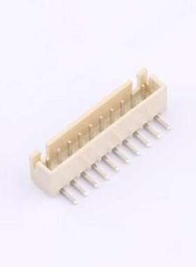 WAFER-XH254WZ-10AM 线对板针座 XH弯针10P 耐高温米色 弯插,P=2.