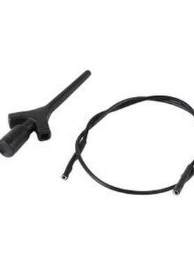 20.132.2 香蕉头/鳄鱼夹 迷你双钩测试钩 黑 2件套