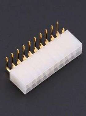 DLL-5569-20AW-GOLD 线对板针座 2x10P 间距:4.2mm 弯插 弯插,P=4