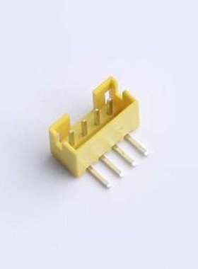 XY-PH2.0-4A21-YT 线对板针座 PH 2.0mm 1x4P 弯插 黄色 弯插,P=2
