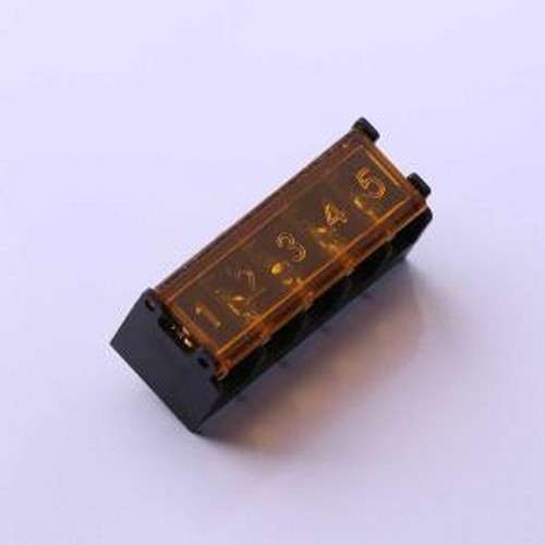 DBT50G-7.62-5P-BK-P 栅栏式接线端子 7.62mm 1x5P 每排P数:5 排