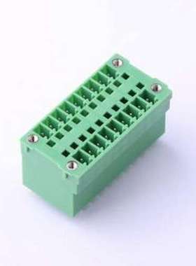 KF2EDGVHM-3.81-2*9P 插拔式接线端子 3.81mm 2x9P 排数:2 每排P