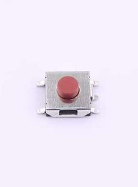 TSE047A3418B 轻触开关 6.2*6.2*3.4H-JT 180gf 红钮半膜五脚冷封