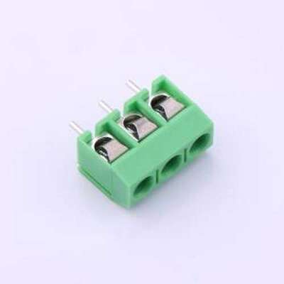MX301-5.0-03P-GN01-Cu-Y-A 螺钉式接线端子 5mm 1x3P 排数:1 每