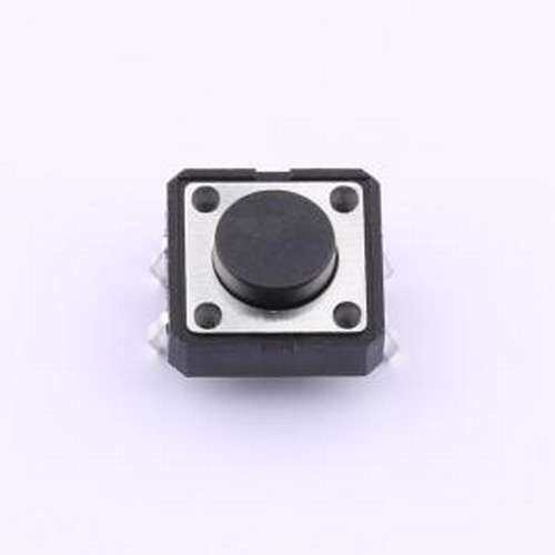 TS125CJ 250gf 009 轻触开关 12*12*5mm 立插 轻触开关 插件-4P,1