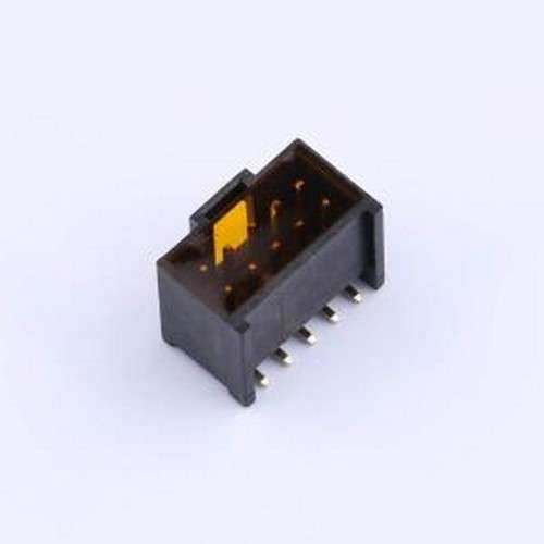 X9555WVS-2x05E-9TV01 线对板针座 2x5P 间距:2.54mm 立贴 SMD,P=