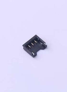 M1201RS-03-BK 线对板针座 1x3P 间距:1.2mm 卧贴 黑色 SMD,P=1.2