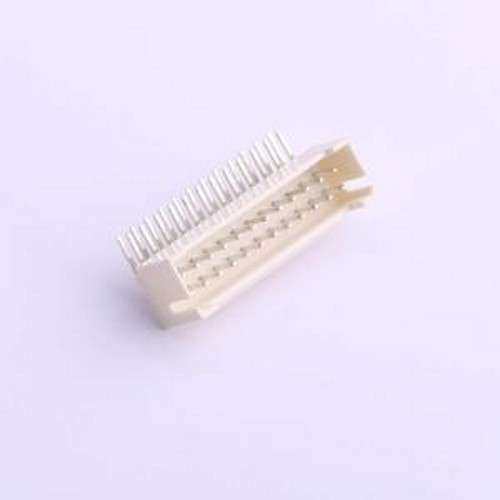 HX20028-24WAP 线对板针座 2x12P 间距:2mm 弯插 米黄 弯插,P=2mm