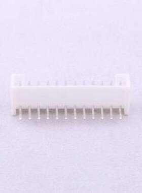A2001WR-12P1 线对板针座 系列:PH 间距:2mm 1x12P 白色 弯插,P=2