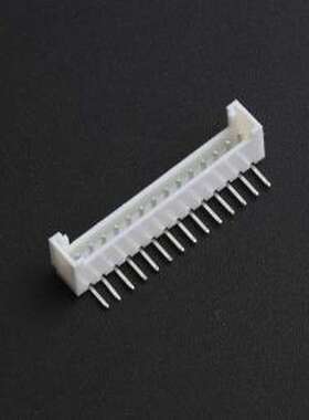 2.0-14P WZDK 线对板针座 系列:PH 间距:2mm 1x14P 弯插 白色 弯