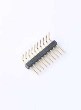 GPCB101-1002A003C1AA 排针 1x10P 间距:1mm 方针 弯插 弯插,P=1m