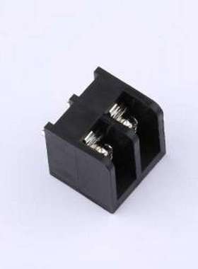 HB635-6.35-2P 栅栏式接线端子 间距P=6.35mm 2Pin位 直插 黑色