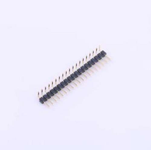 X4611WR-19I-C40D28 排针 1x19P 间距:2mm 方针 弯插,P=2mm
