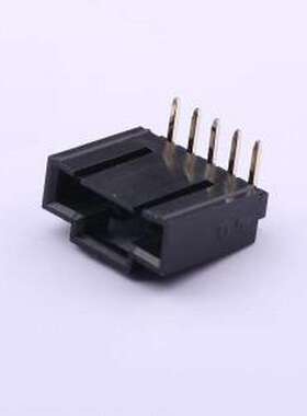 X9556WR-05-N0V01 线对板针座 1x5P 间距:2.54mm 弯插 黑色 弯插,