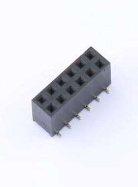 XDM254-2-06-S-8.5-G0 排母 2x6P 间距:2.54mm 立贴 SMD,P=2.54mm