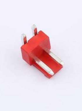 WF-1B396A2P-R 线对板针座 间距2.0mm 弯插 红色 1x2P 弯插,P=3.9