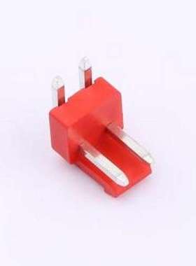 XY-VH3.96-2A21-R 线对板针座 VH 3.96mm 1x2P 弯插 红色 弯插,P=