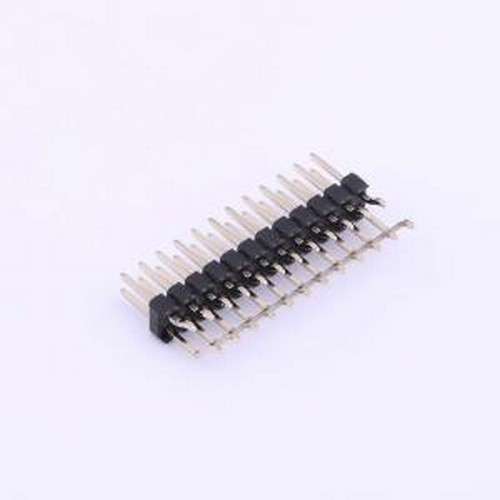 PZ254-2-12-WS 排针 2x12P 间距:2.54mm 方针 卧贴 黑色 SMD,P=2.