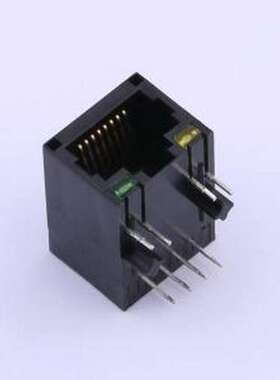 X01AB002KA2WD 以太网连接器(RJ45 RJ11) 弯插 带LED 插件