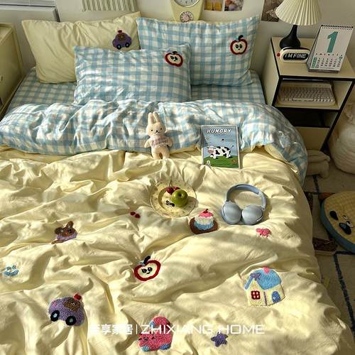 【超可爱毛巾绣】纯棉床上四件套
