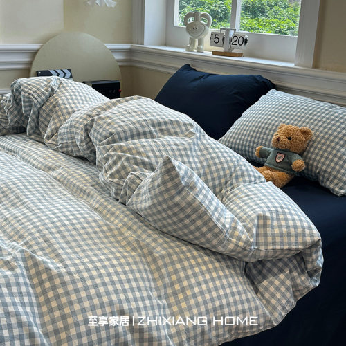 小红书爆款~简约纯棉床上四件套