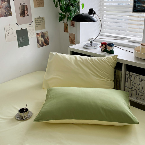 纯色枕套AB版撞色一只/一对