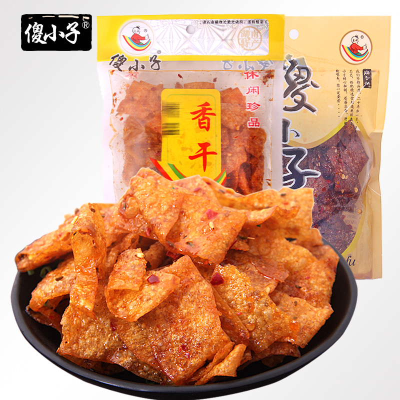 ɵС×ÓÂéÀ±Ïã¸É70g*10°üÎåÏã±ֶ¹¸É¶¹Æ¤ºþÄÏÌØ²úÀ±Î¶ÁãʳÀ±Ìõ