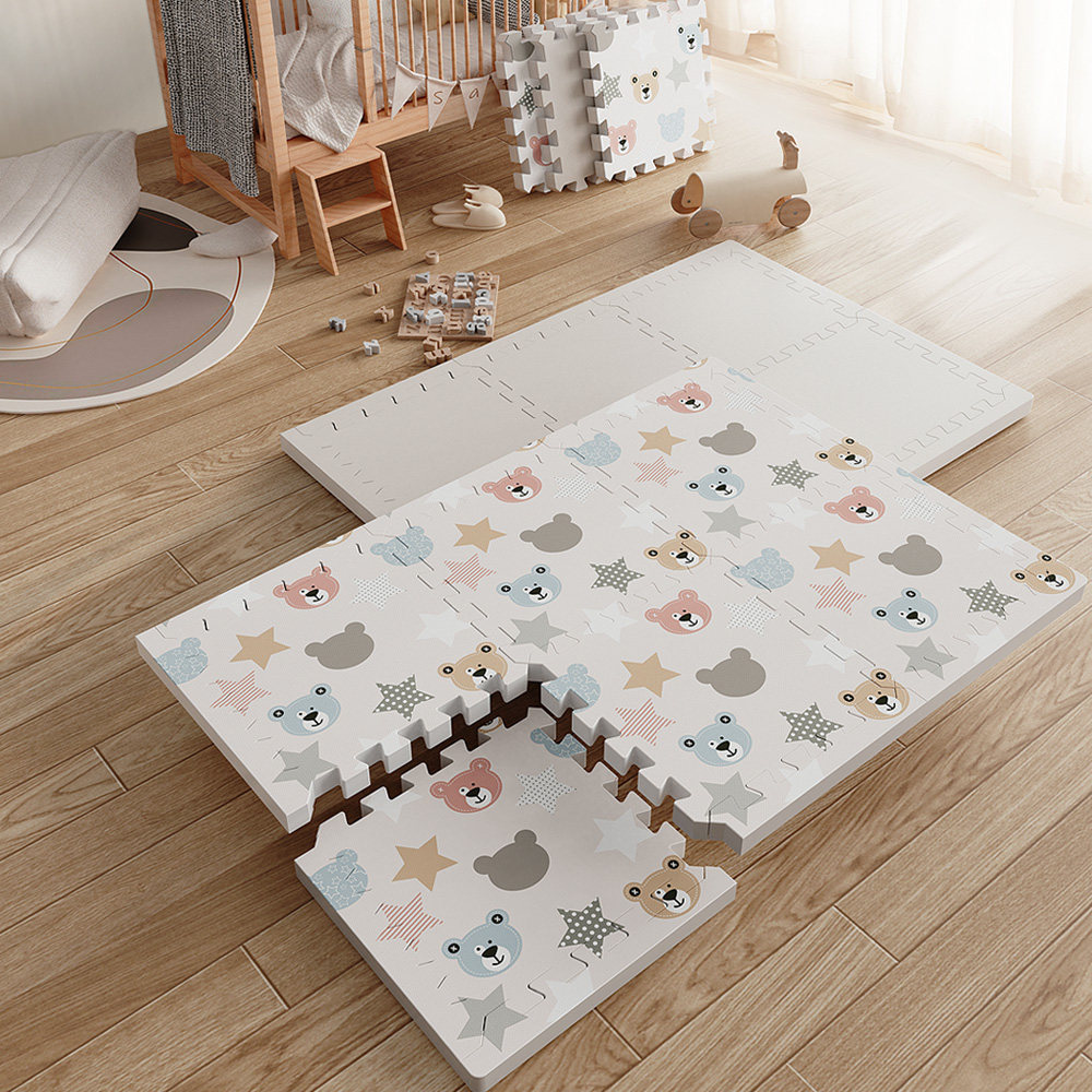 竞优拼接式XPE爬爬垫婴儿童加厚家用小孩宝宝婴儿童爬行垫地垫子