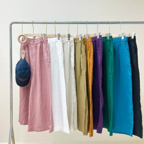 文艺慵懒风女夏季松紧腰