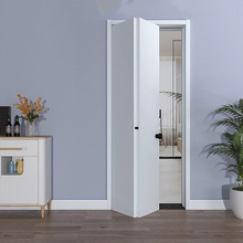 厨房折叠门无轨道折叠门卫生间厕所玻璃日式平移隐形折叠门推拉门