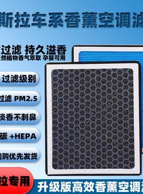 适用于特斯拉香薰空调滤芯Model3/ModelY毛豆3ModelXModelS滤清器