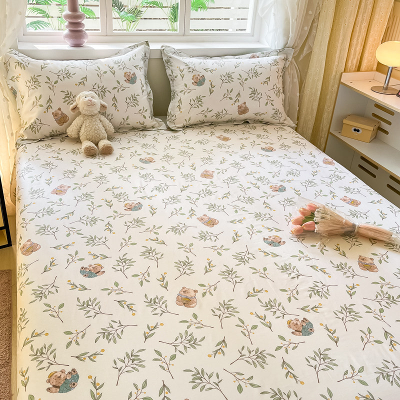 床单单件纯棉100全棉秋冬季单独双人单人学生宿舍被单三件套1.5米