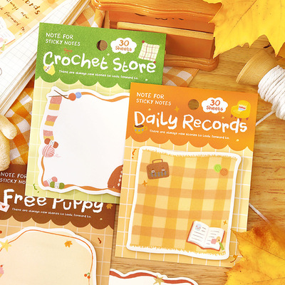 NOTE FOR 便利贴 暖暖日记簿系列 文艺绘本风学生留言备忘录N次贴