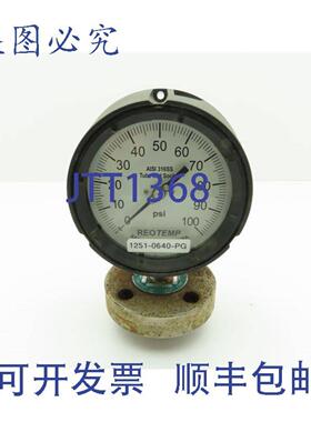 供应Reotemp压力表100PSI带HAST-C隔膜DC200填充L型接口