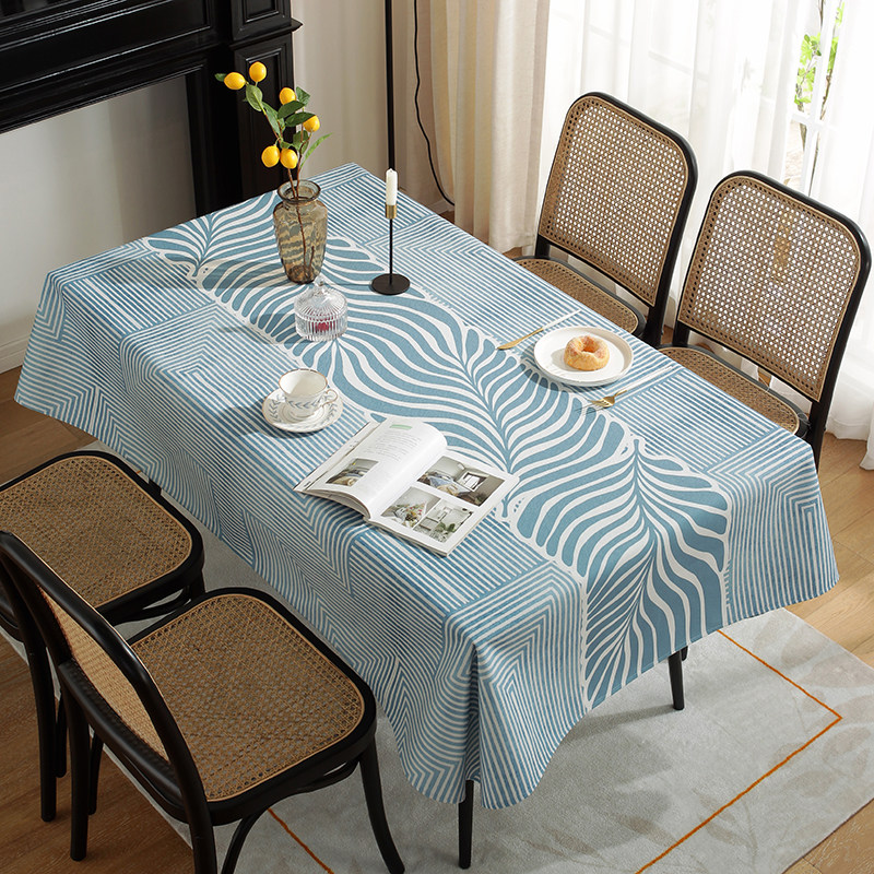 桌布长方形轻奢高级感现代简约布艺茶几餐桌布高端餐桌台布彷棉麻