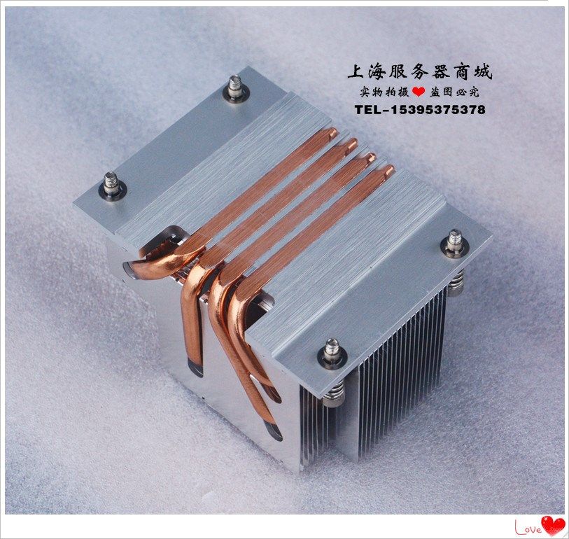 全新成色浪潮双路x79服务器2011针长方形cpu散热器4铜管diy改装