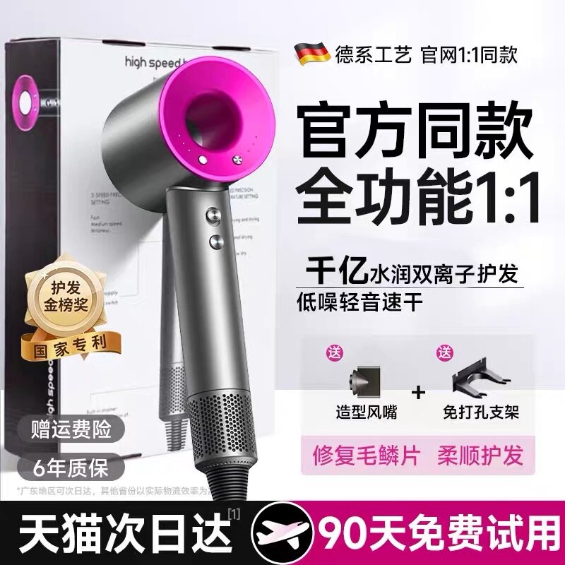 高速吹风机家用负离子恒温护发静音速干风筒不伤发大风力电吹风