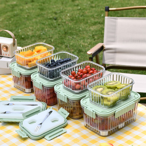 水果冰箱保鲜盒便携外出便当盒