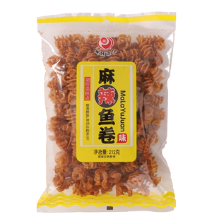 吴氏远久麻辣鱼卷味比萨卷儿时怀旧膨化解馋零食小吃休闲食品锅巴