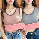 女 内搭小t吊带内衣美背上衣打底衫 单 两件保暖背心女加绒加厚冬季