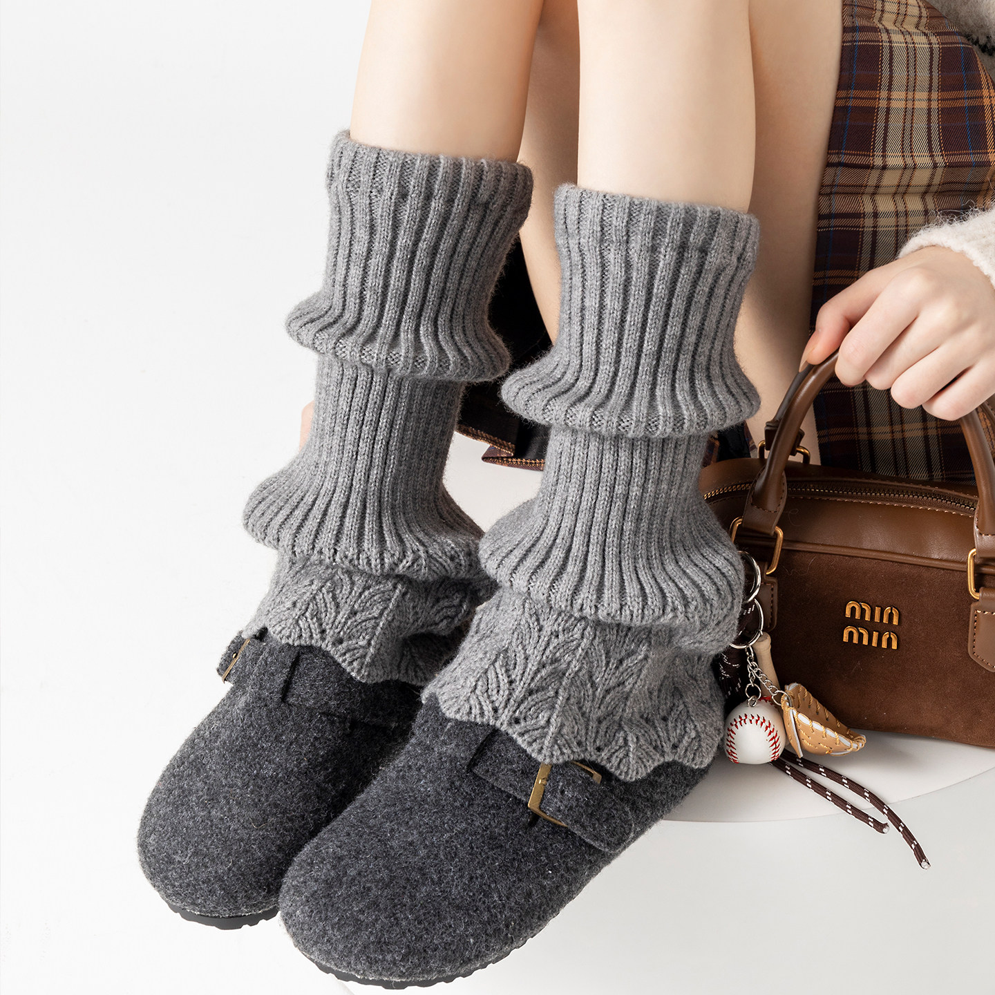 镂空针织袜套袜子女秋冬季加厚保暖羊毛小腿袜日系复古花边堆堆袜,女士内衣/男士内衣/家居服,长筒袜,淘宝优惠券,粉丝福利购,淘宝优惠卷