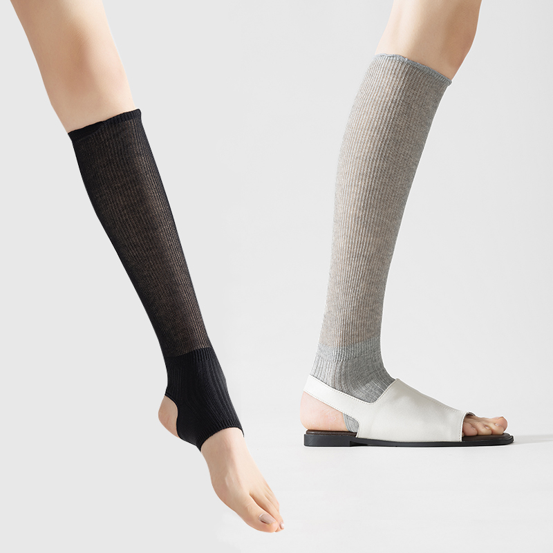 芭蕾风白色堆堆踩脚小腿堆堆袜