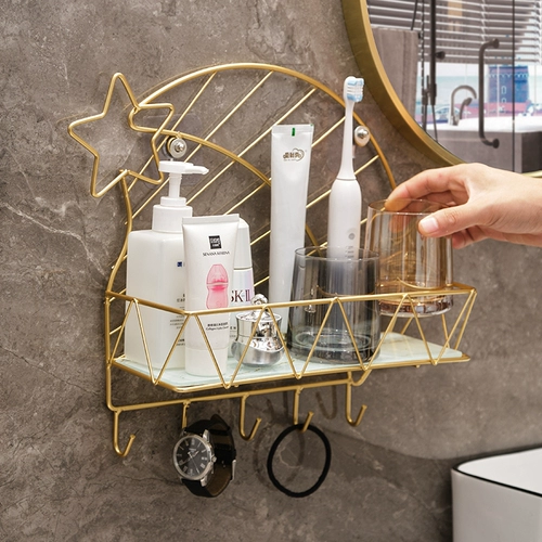 Легкая роскошная туалетная туалет, украшение туалета, стена -с туалетом для ванной комнаты