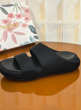 1162/4CM莱卡布清仓撤柜断码处理凉靴女罗马鞋黑色圆头女士一字带